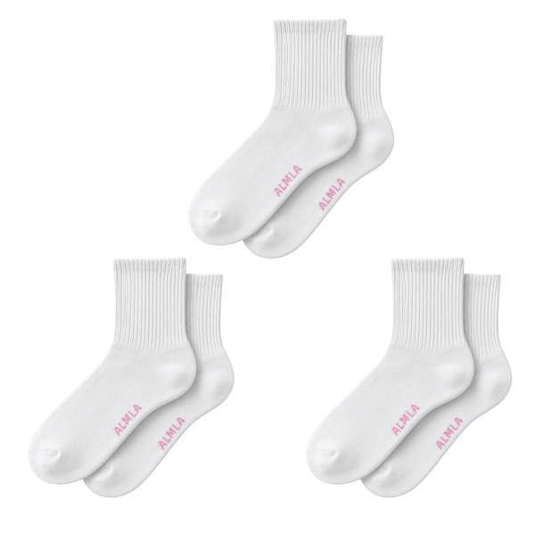 The CloudSoft Bamboo Crew Sock 3-Pack | Non-Grip Socks