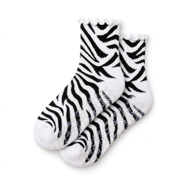 The Zebra Pilates Grip Sock