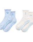 The Bridal & Blue Grip Sock Duo