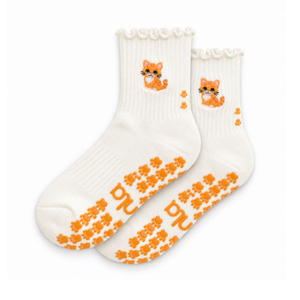 The Orange Cat Pilates Grip Sock