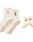 The Mama Bear & Baby Bear Grip Sock Duo