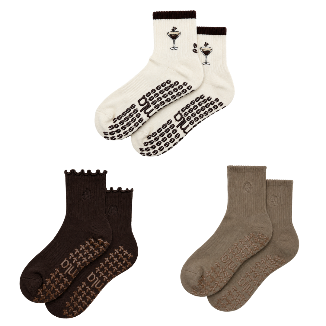 The Essential Browns 3-Pack Grip Sock Bundle