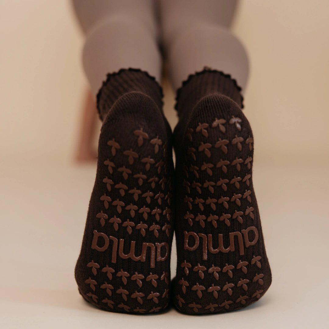 The Espresso Grip Sock