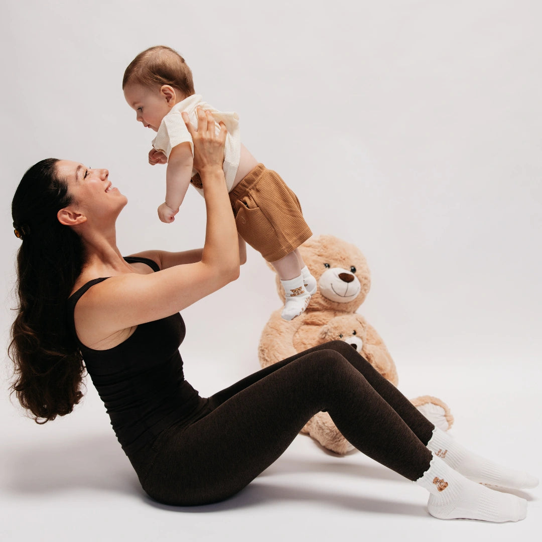 The Mama Bear &amp; Baby Bear Grip Sock Duo
