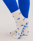 The Blue Fish Grip Sock