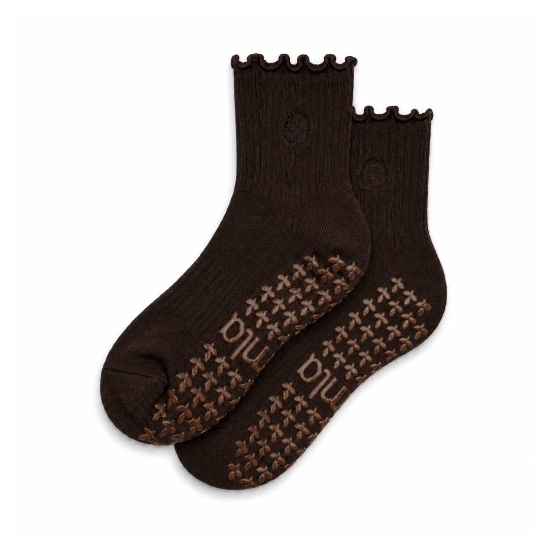 The Espresso Grip Sock