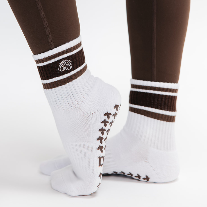 The Chocolate Mousse Pilates Grip Sock