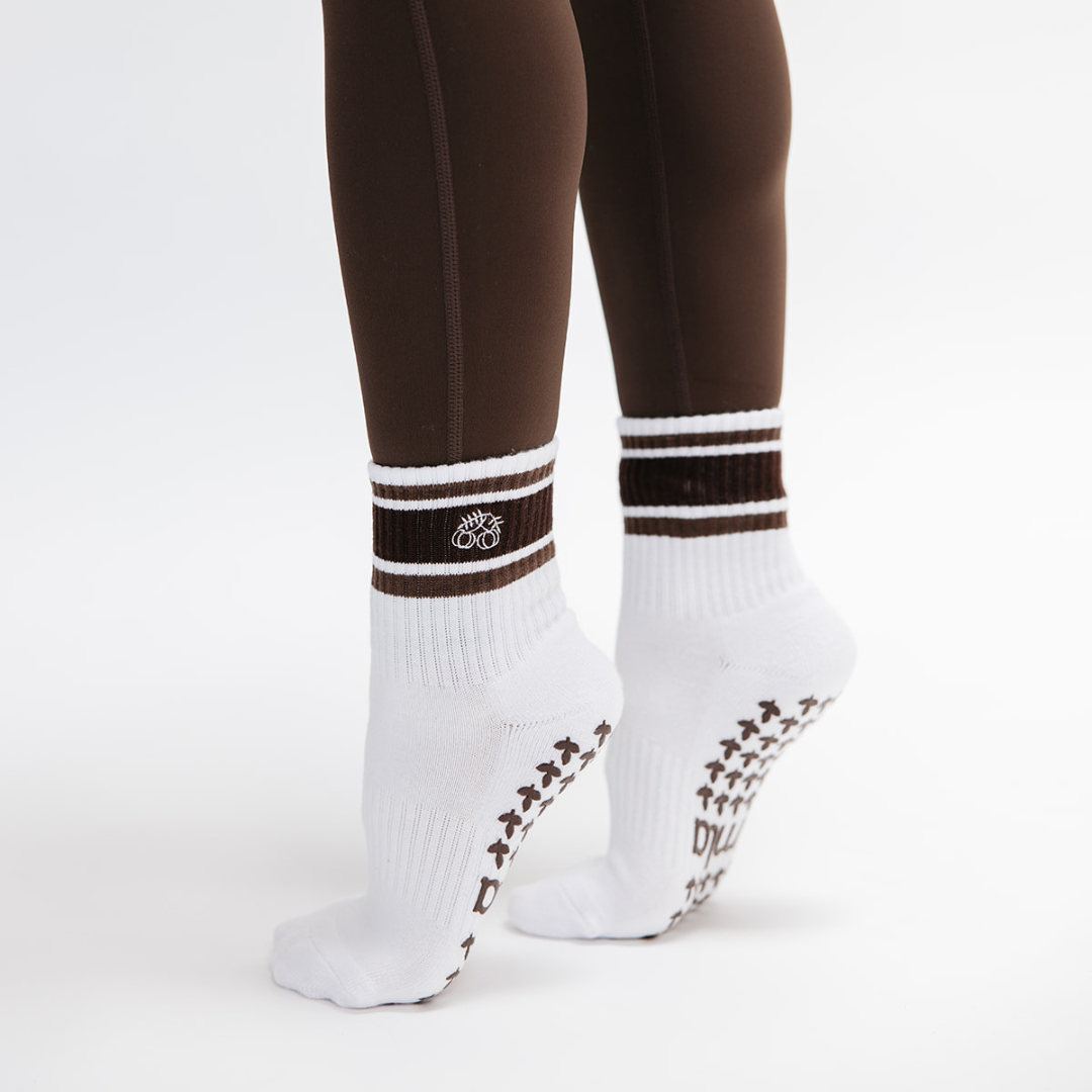 The Chocolate Mousse Pilates Grip Sock