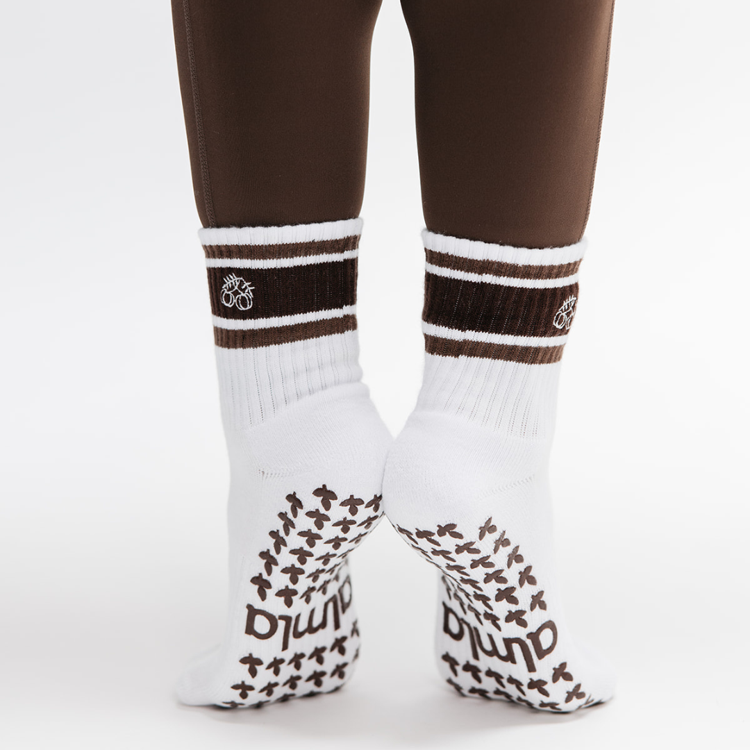 The Chocolate Mousse Pilates Grip Sock