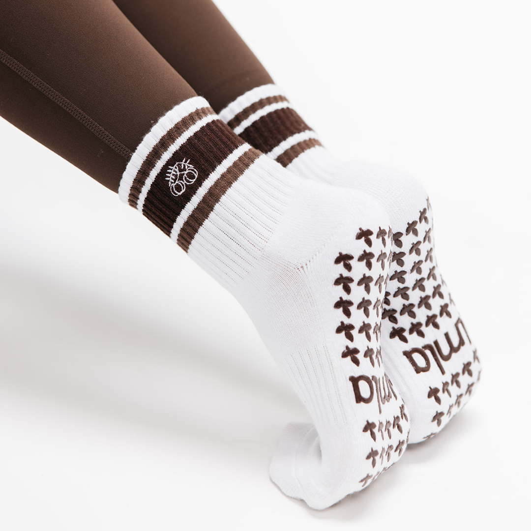 The Chocolate Mousse Pilates Grip Sock