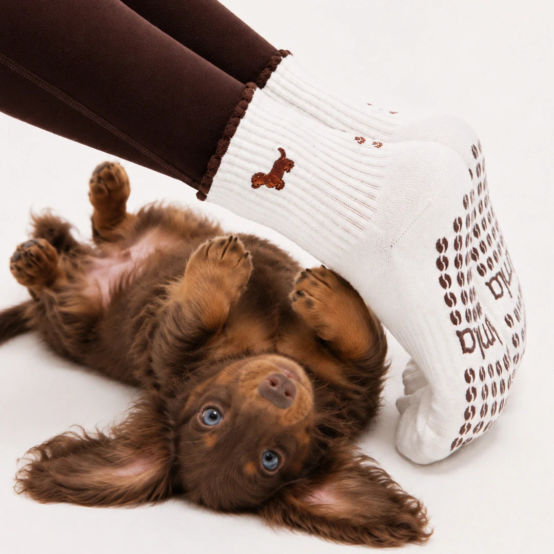 The Weenie &amp; Espresso Martini Grip Sock