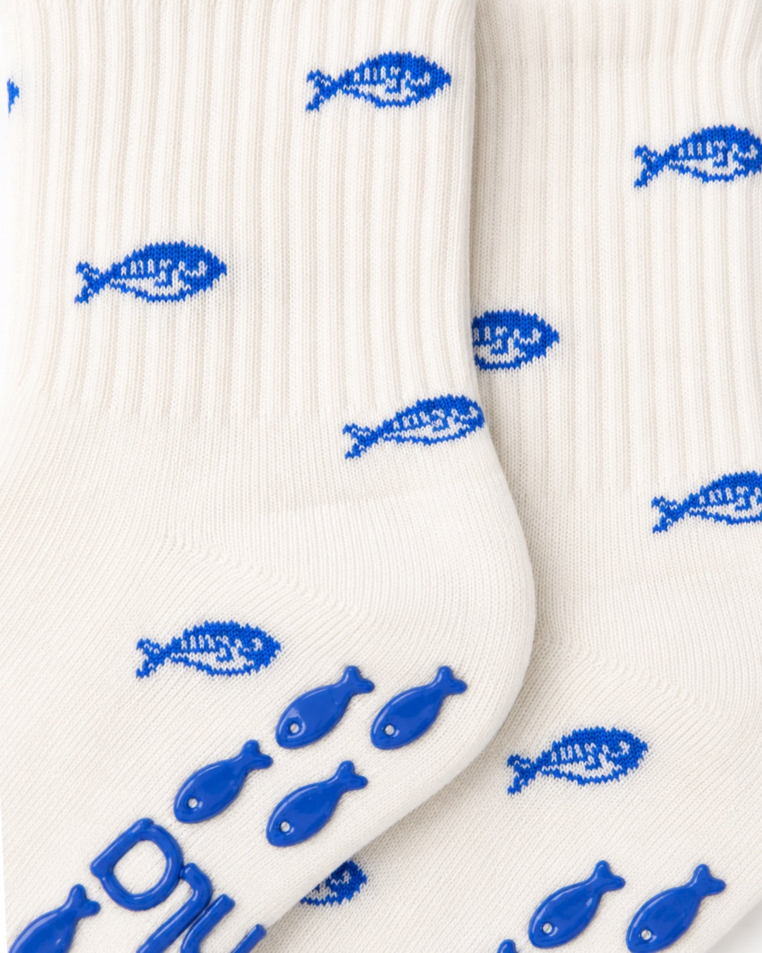 The Blue Fish Grip Sock