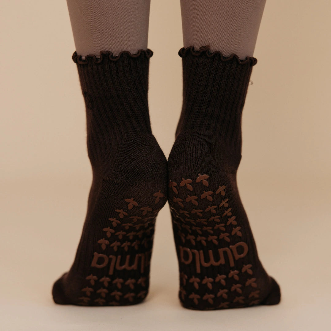 The Espresso Grip Sock
