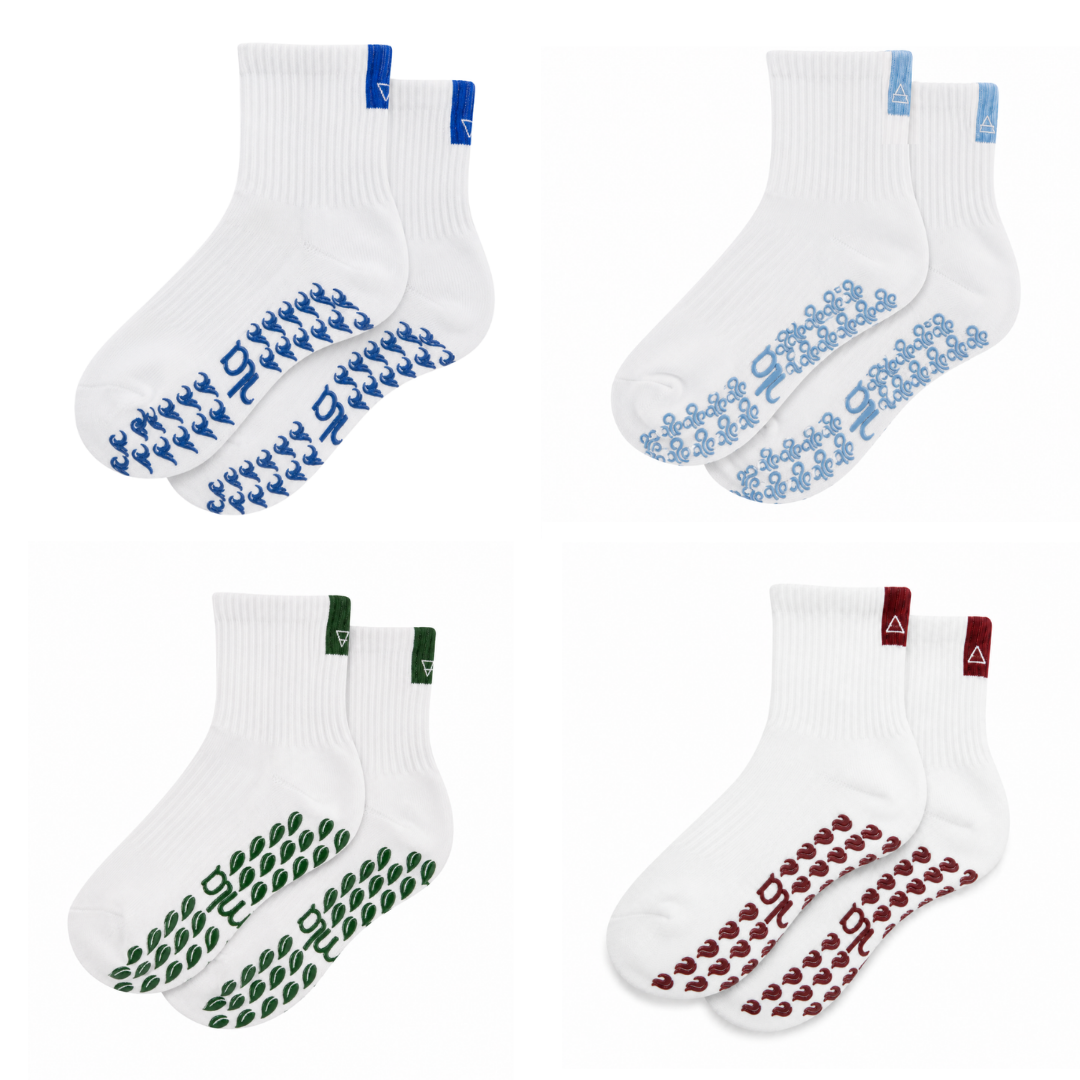 The Elements 4-Pack Grip Sock Bundle | Earth, Fire, Air, Water