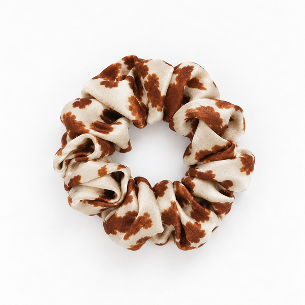The Cowhide Silk Scrunchie