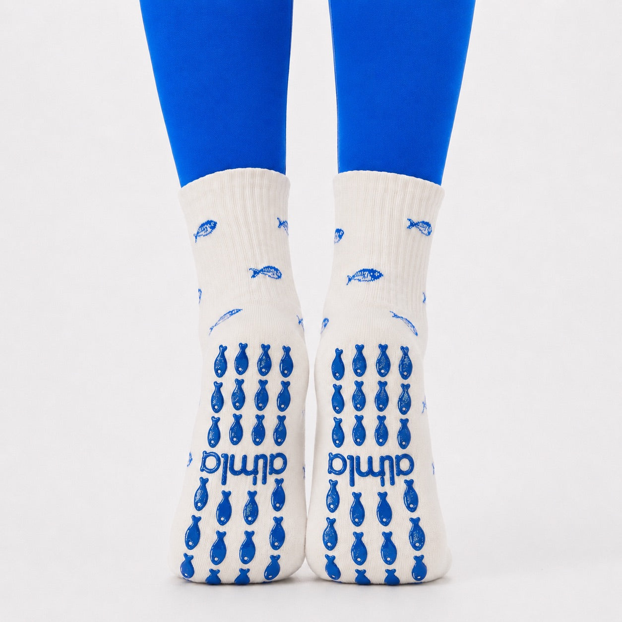 The Blue Fish Grip Sock