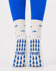 The Blue Fish Grip Sock