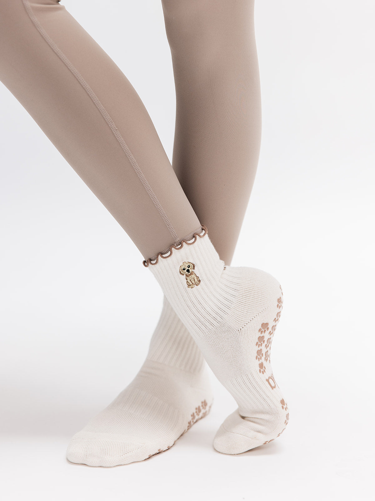 Golden Grip Socks | Best Furry Friends Pilates Non Slip Ruffle
