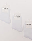 CloudSoft Bamboo Ruffle Crew 3-Pack | Non-Grip Socks
